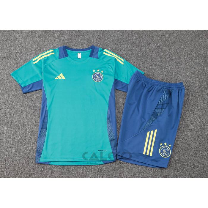 Tuta da Track Ajax Manica Corta 2024-2025 Verde - Pantaloncini